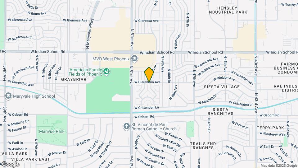 3640 N 49th Dr Map and Location Details