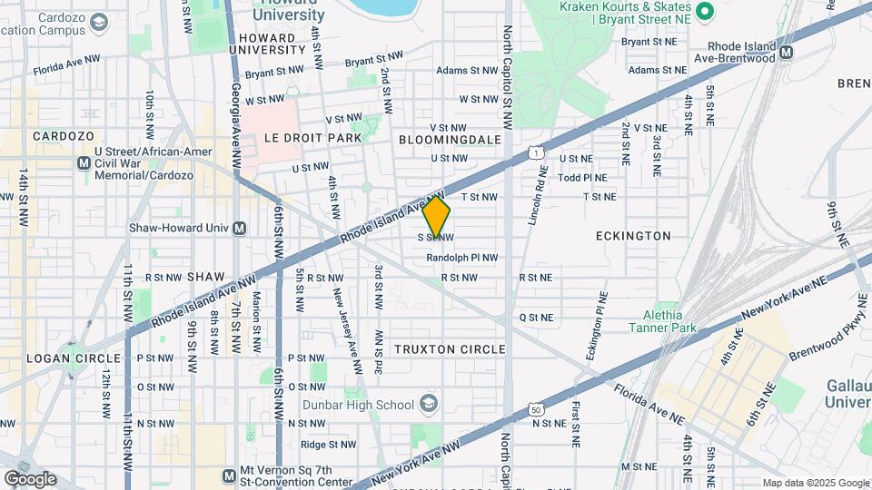 1732 1st St NW, Unit Apt B Map and Location Details