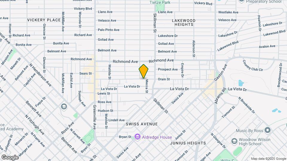 6016 Oram St Mapa y Detalles de la Ubicación