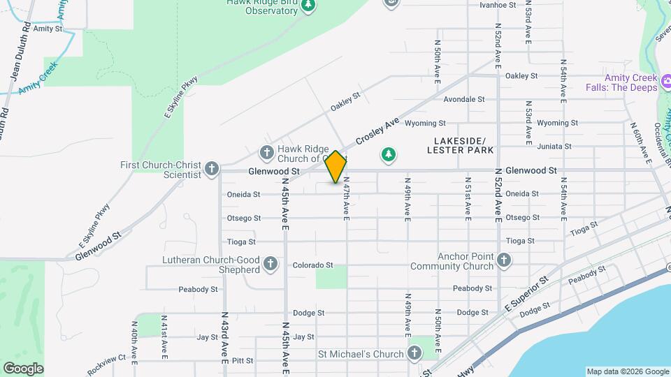 4621 Oneida St Map and Location Details