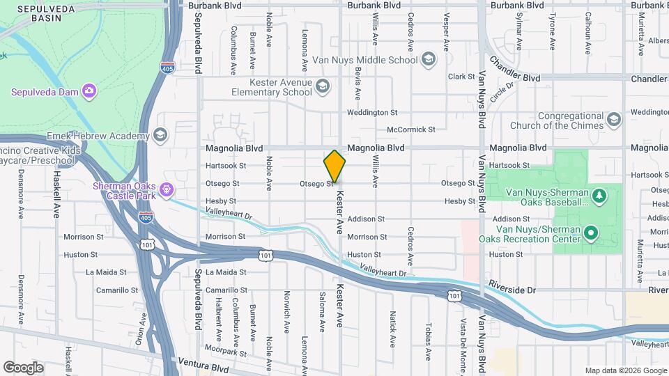 5069-5071 Kester Ave Map and Location Details