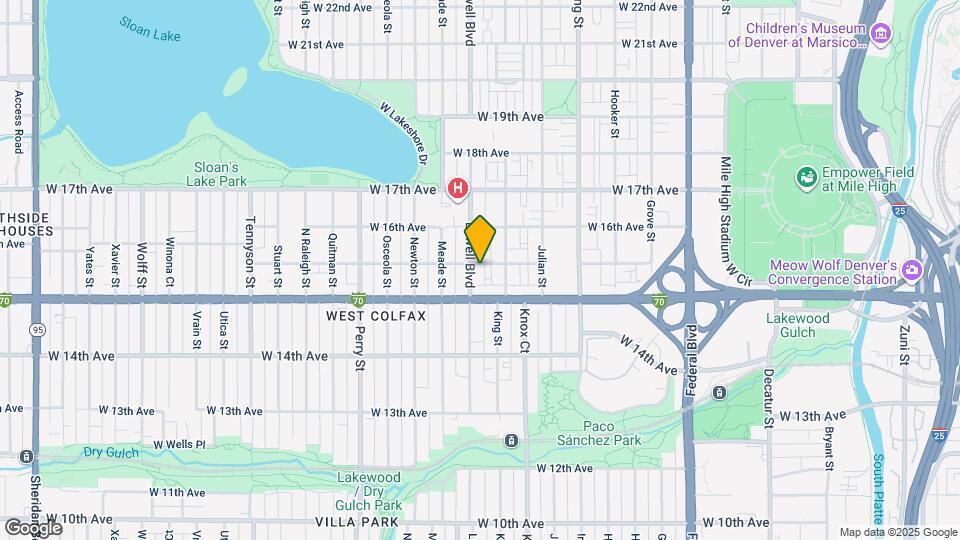 1540 Lowell Blvd Mapa y Detalles de la Ubicación