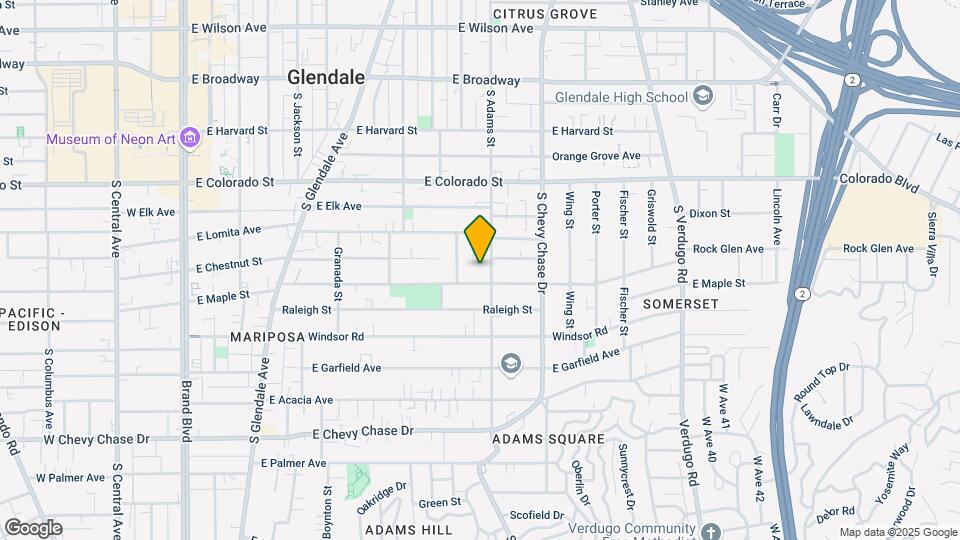 609 S Adams St Mapa y Detalles de la Ubicación