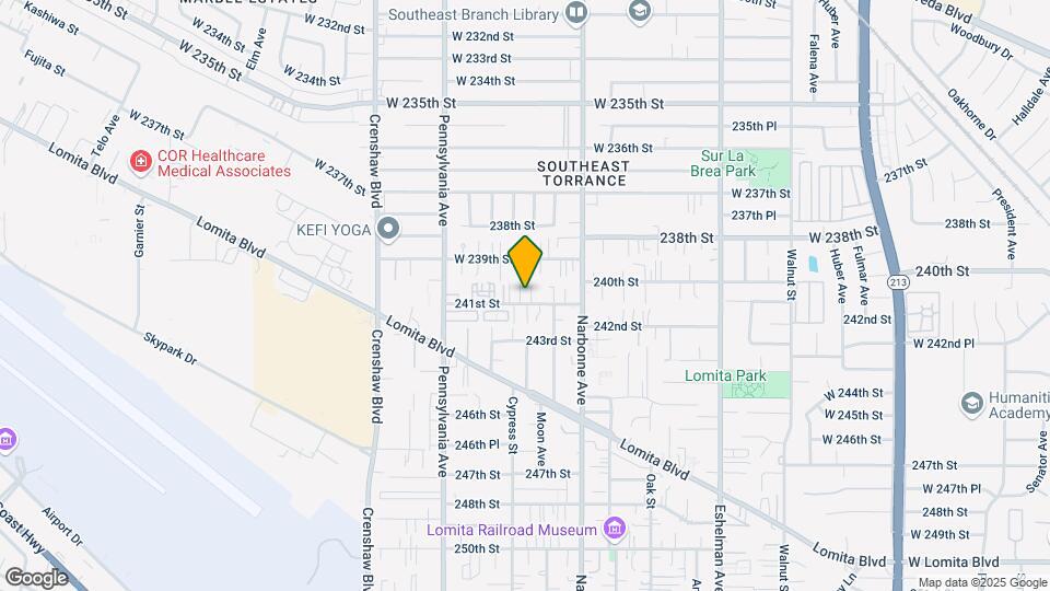 2265 W 241st St Map and Location Details
