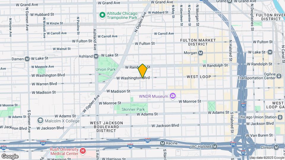 1301 W Washington Blvd Map and Location Details