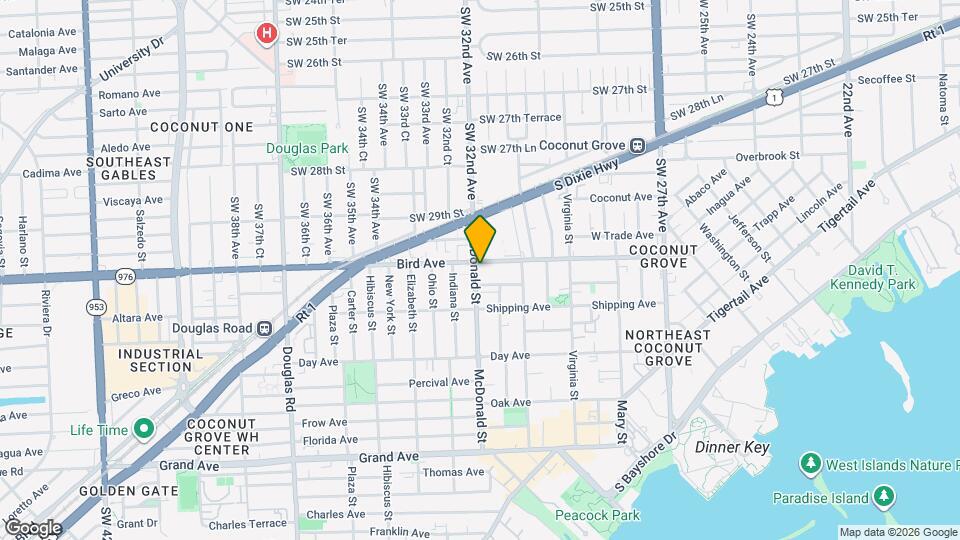 3190 Bird Ave Map and Location Details