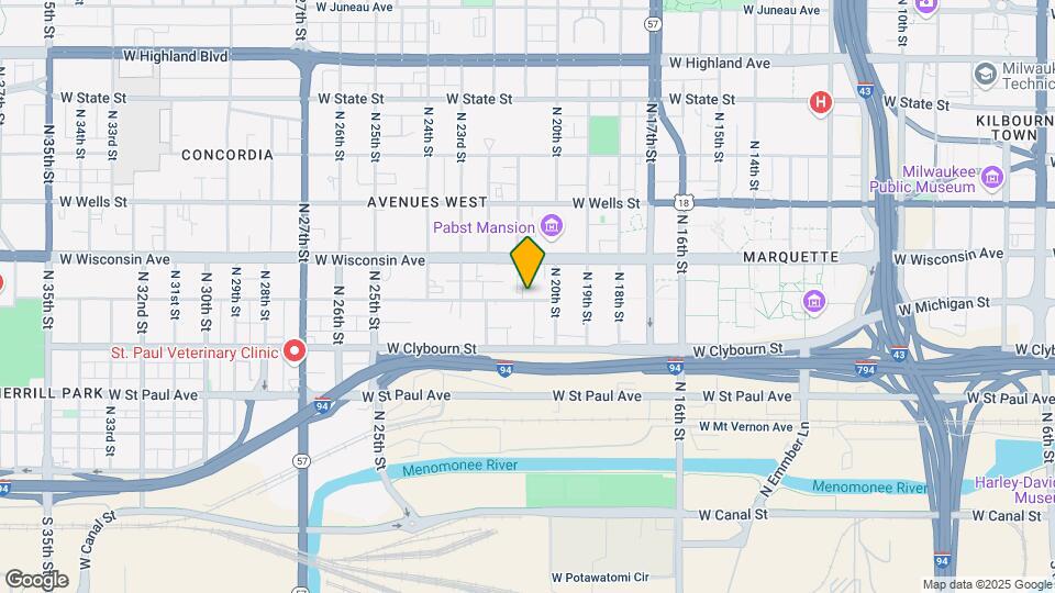 2032 W Michigan St Map and Location Details