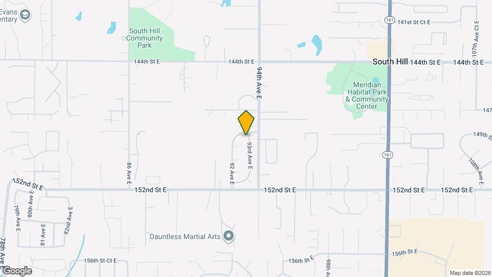 14808 93rd Ave E Map and Location Details