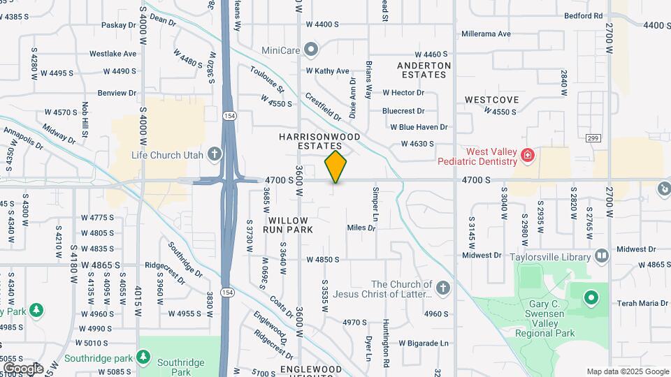 3503 W 4700 S Map and Location Details