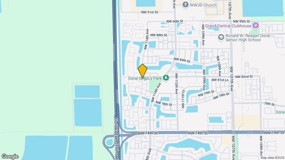 8154 NW 114th Pl Map and Location Details