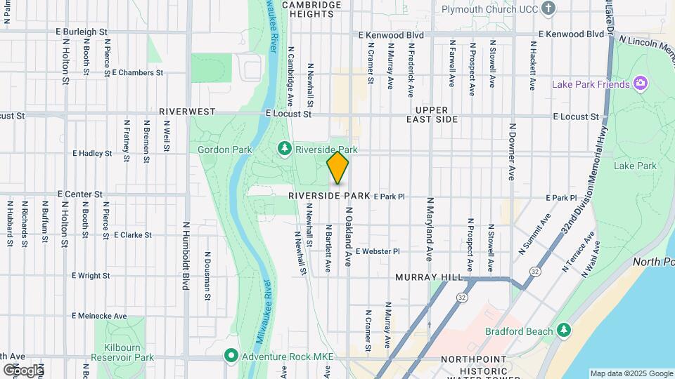 1712 E Park Pl, Unit 1 Map and Location Details