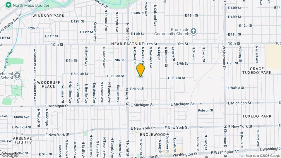 640 N Parker Ave Map and Location Details