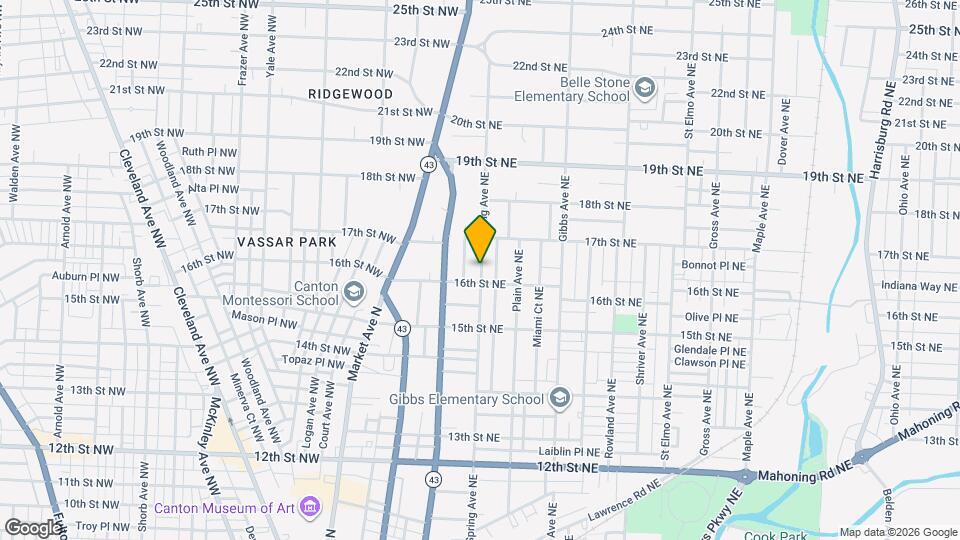1613 Spring Ave NE Map and Location Details