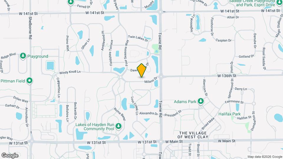 2572 Milano Dr Map and Location Details