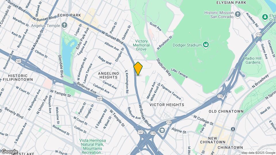 1271 W Sunset Blvd Map and Location Details