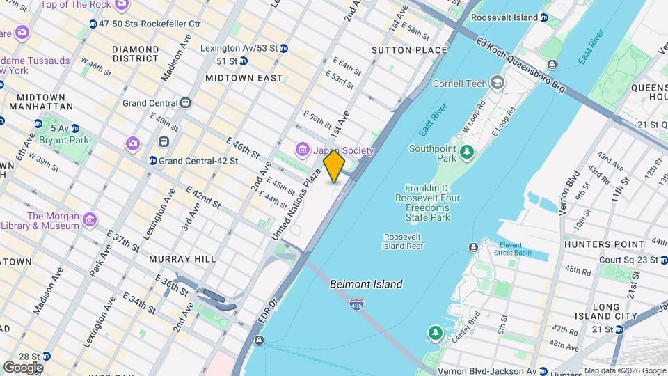 860 United Nations Plaza Map and Location Details