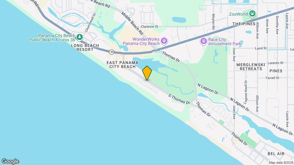 9800 S Thomas Dr Map and Location Details