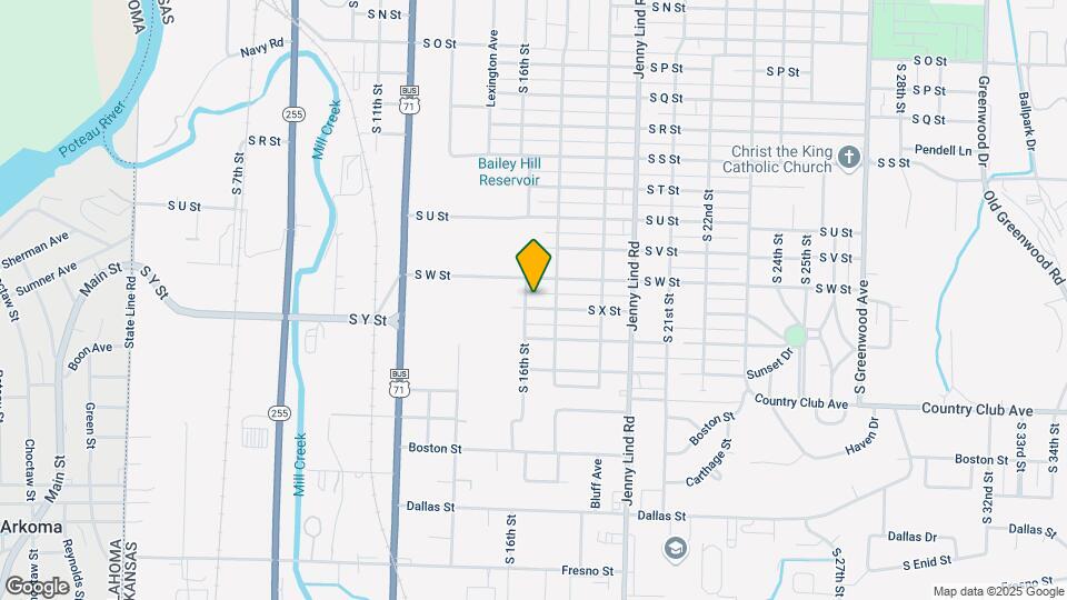 1601 S X St Map and Location Details