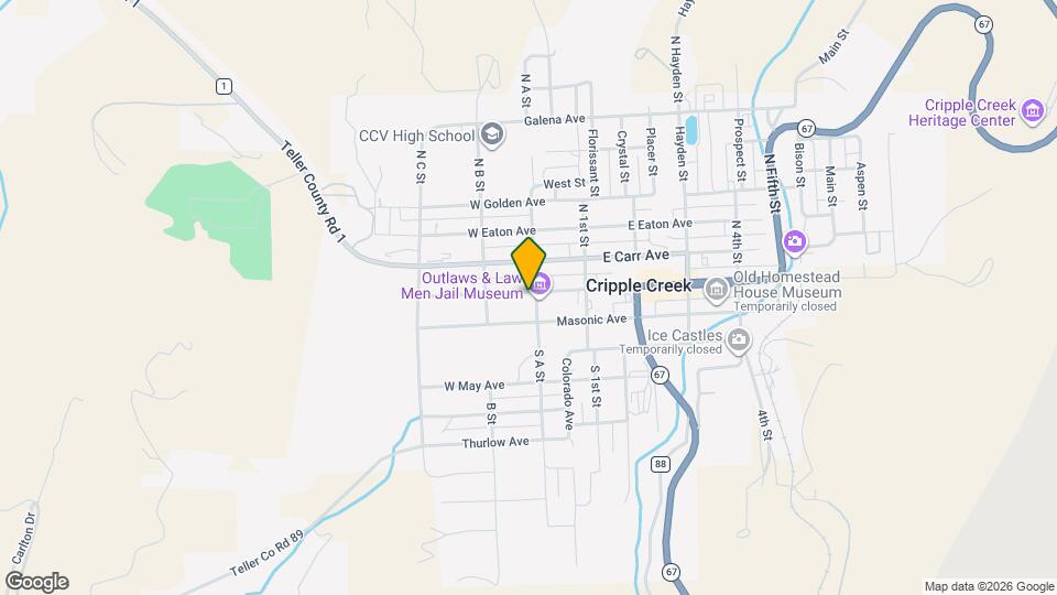 206 W Bennett Ave Map and Location Details