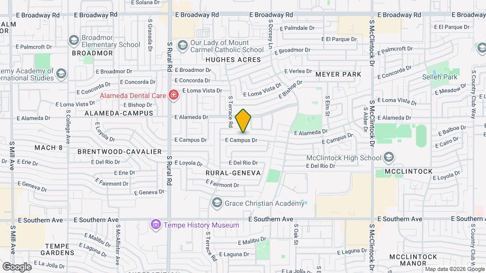 1146 E Campus Dr Mapa y Detalles de la Ubicación