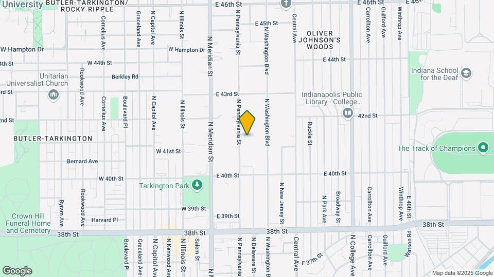 4151 N Pennsylvania St Map and Location Details
