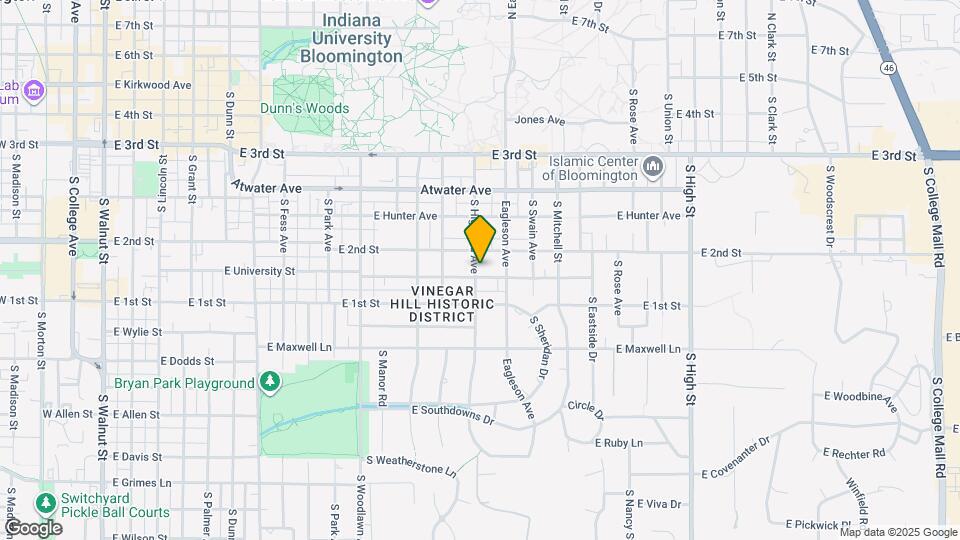 613 S Highland Ave Map and Location Details