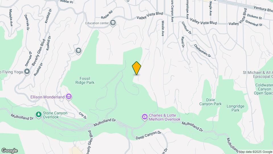 3691 Benedict Canyon Ln Map and Location Details