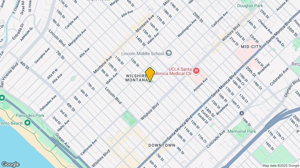 1121 California Ave Mapa y Detalles de la Ubicación