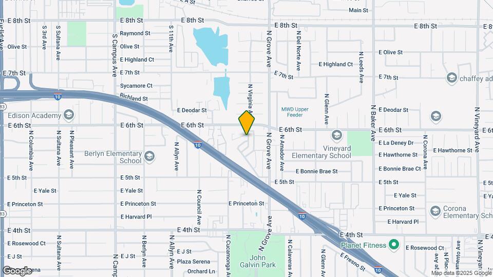 1134 E La Deney Ct Map and Location Details