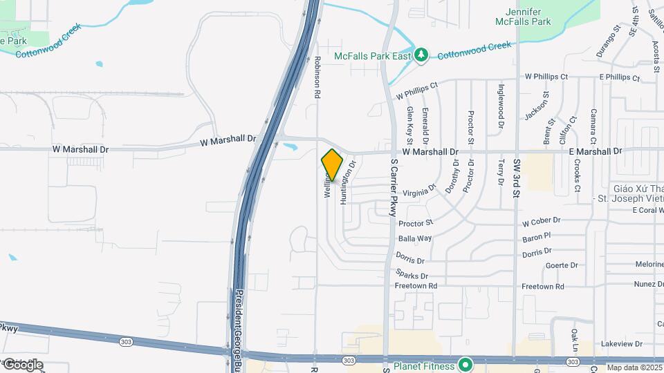 1901 Wellington Dr Map and Location Details