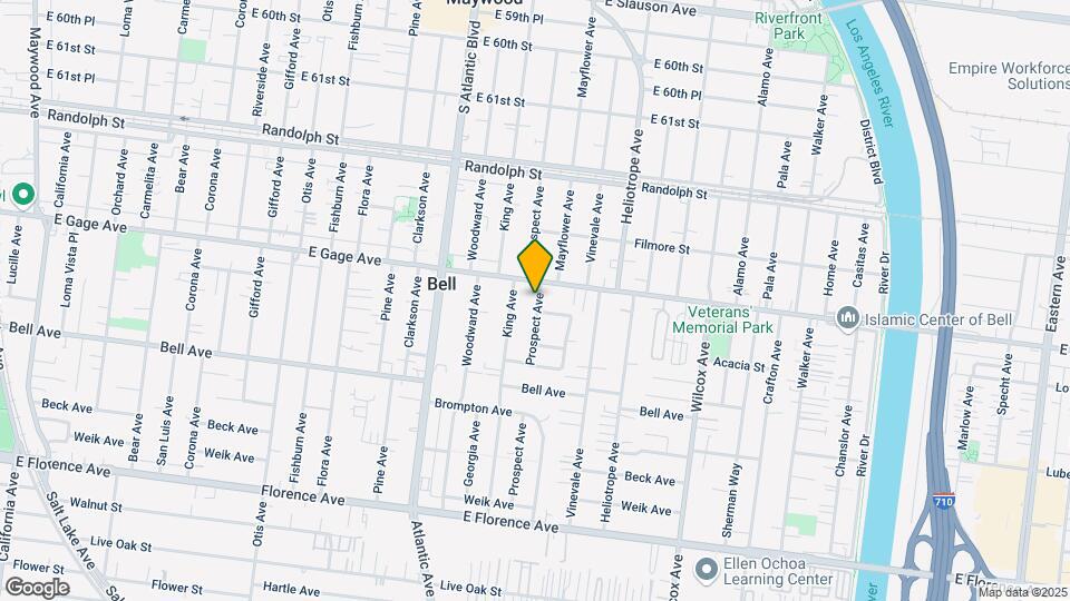 6419 Prospect Ave Mapa y Detalles de la Ubicación