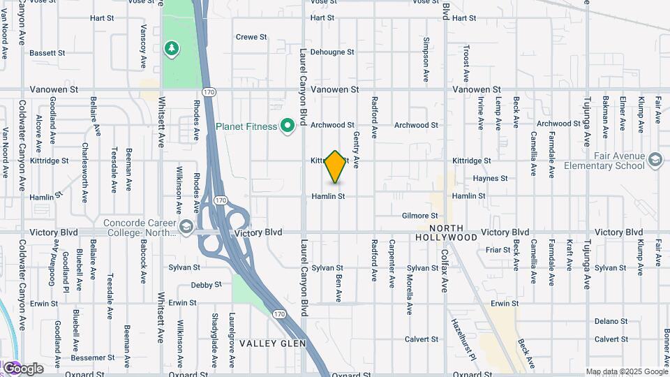 6511 Ben Ave Map and Location Details