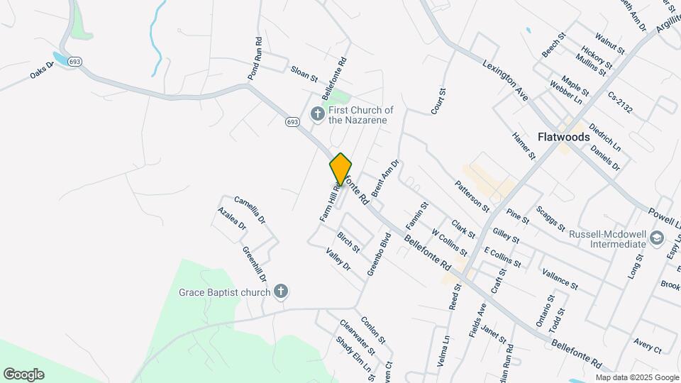 1620 Bellefonte Rd Map and Location Details