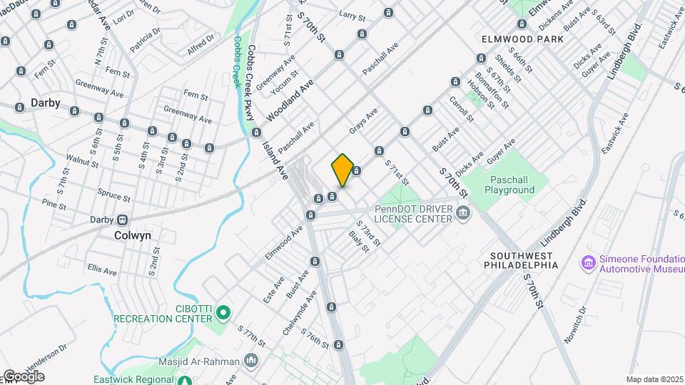 7242 Elmwood Ave Map and Location Details