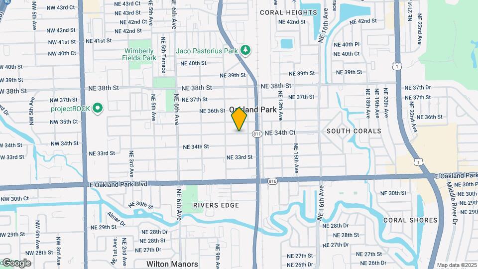1061 NE 34th Ct Map and Location Details