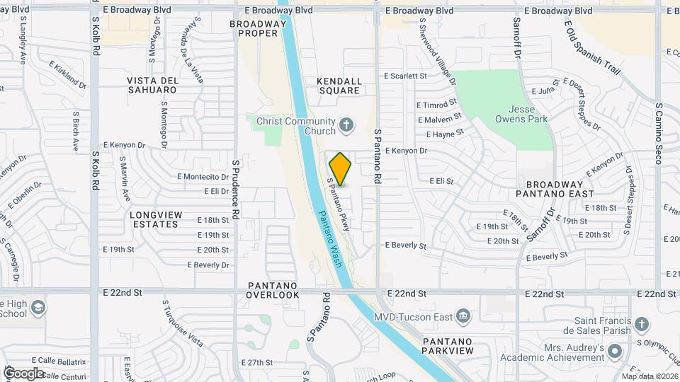 731 S Pantano Pkwy Map and Location Details
