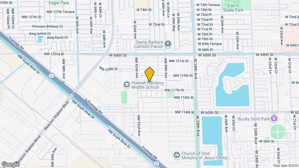 9075 NW 117th Terrace Map and Location Details