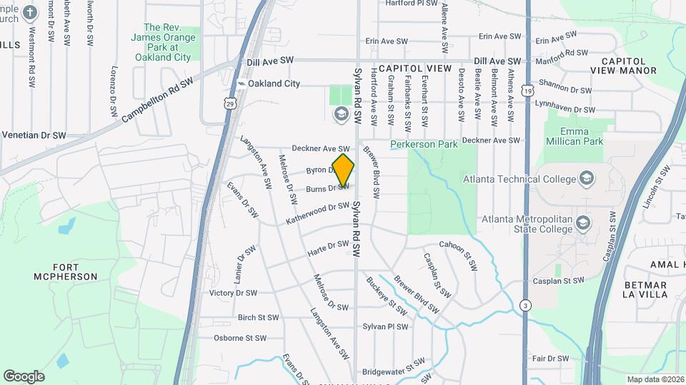 940 Burns Dr SW Map and Location Details