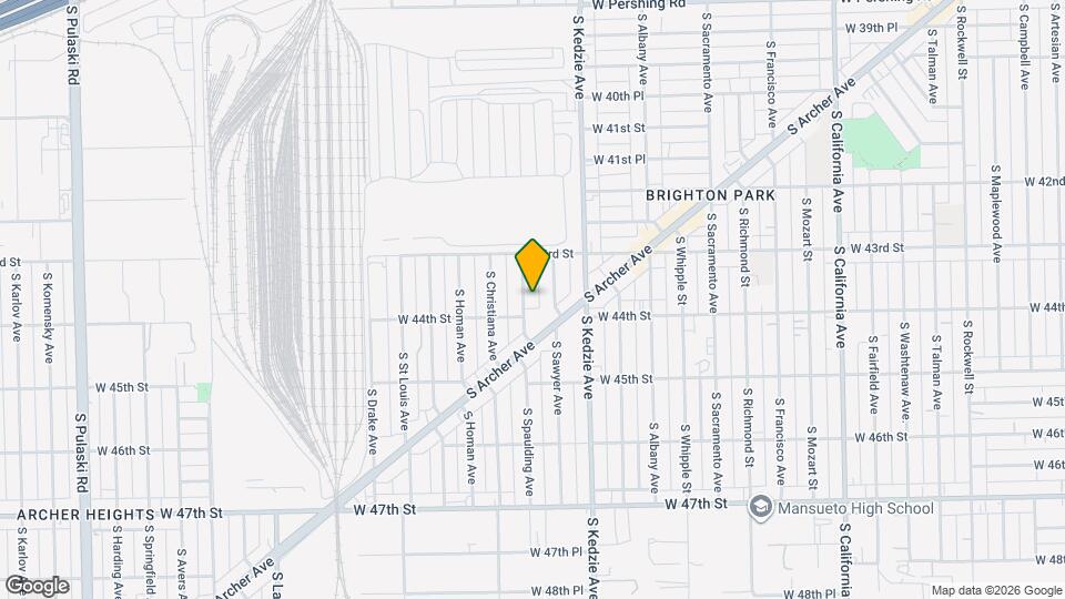 4343 S Spaulding Ave, Unit 2nd unit Map and Location Details