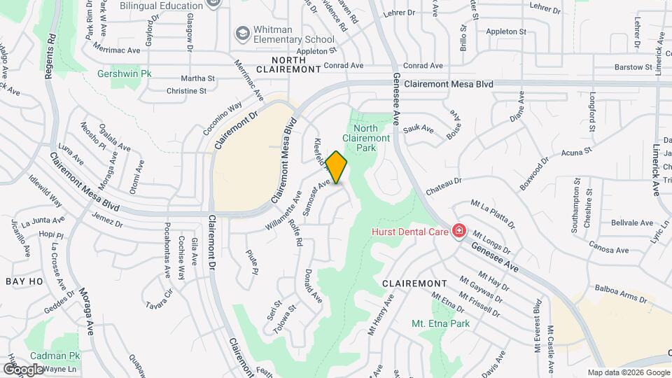 4390 Tecumseh Way Map and Location Details