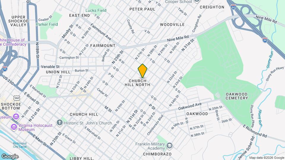 1127 N 29th St Map and Location Details