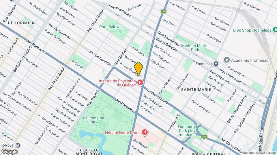 3432 Des Érables Av Map and Location Details