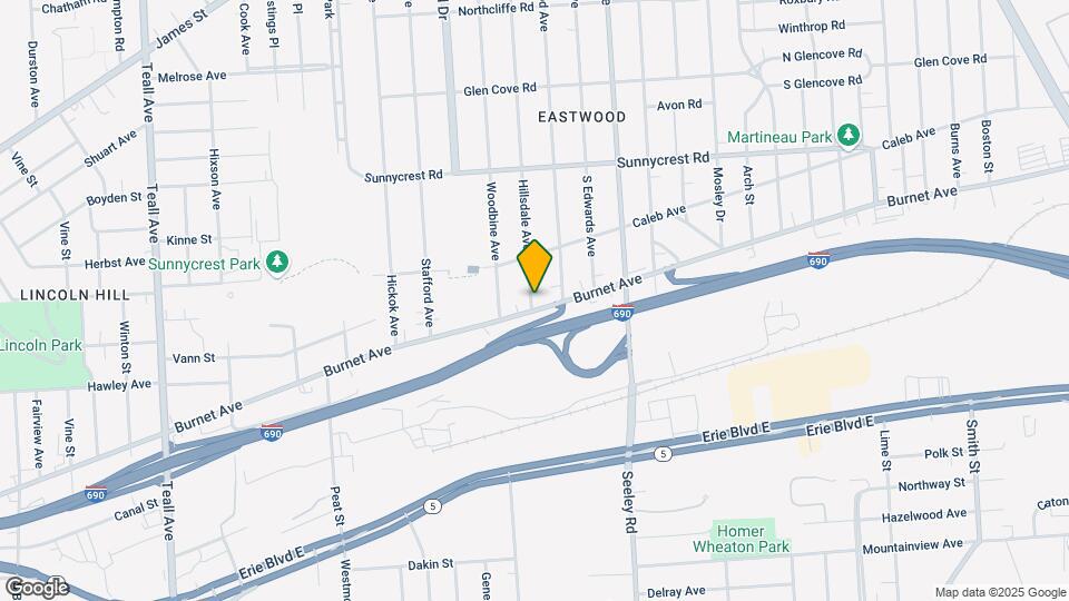 541 Hillsdale Ave Map and Location Details
