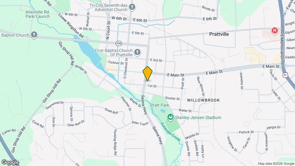 345 S Washington St Map and Location Details