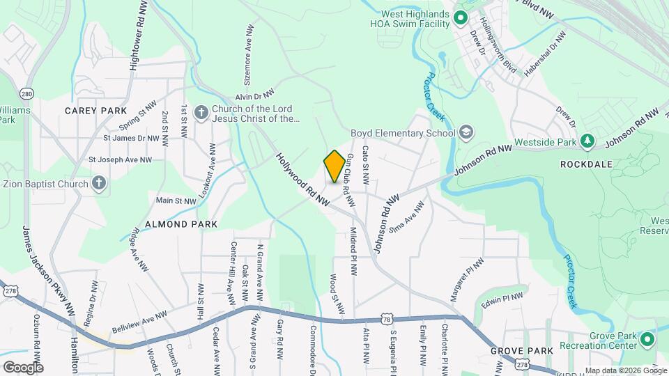 2125 Hollywood Dr NW Mapa y Detalles de la Ubicación