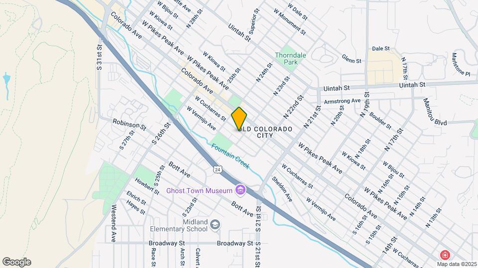 2305 W Cucharras St Map and Location Details