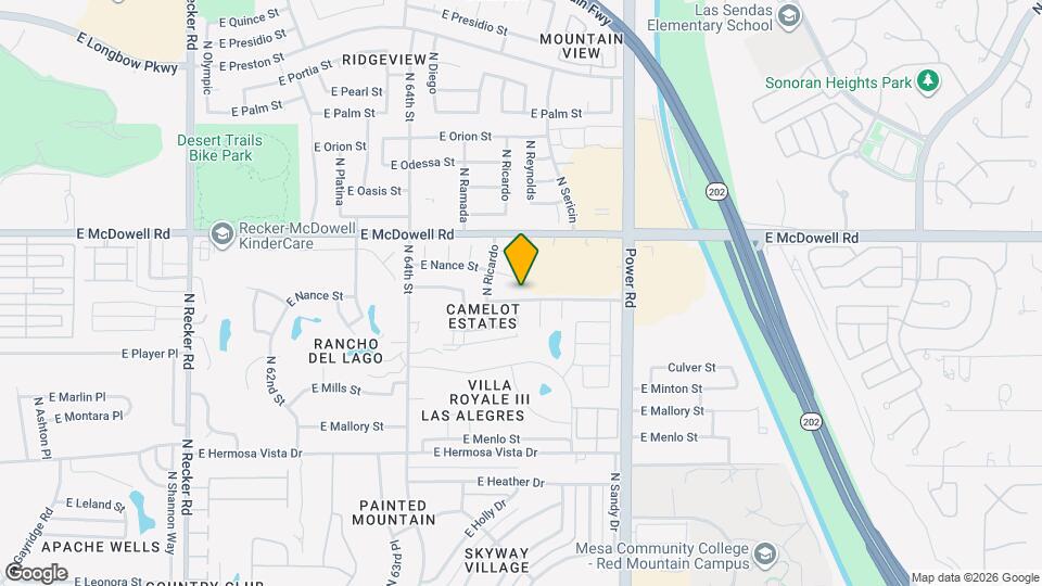 6602 E Northridge St Map and Location Details