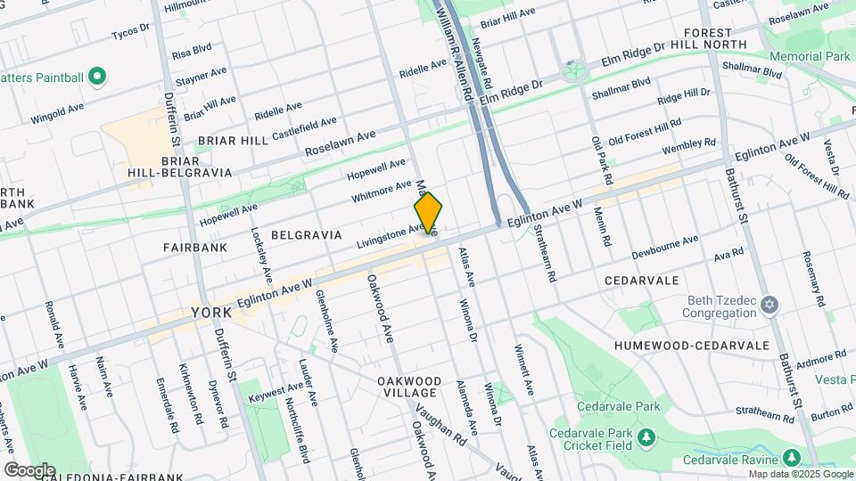 1476 Eglinton Ave W Map and Location Details