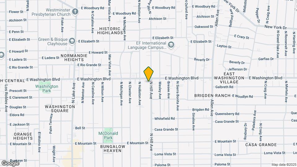 1305-1307 Hill Ave Mapa y Detalles de la Ubicación