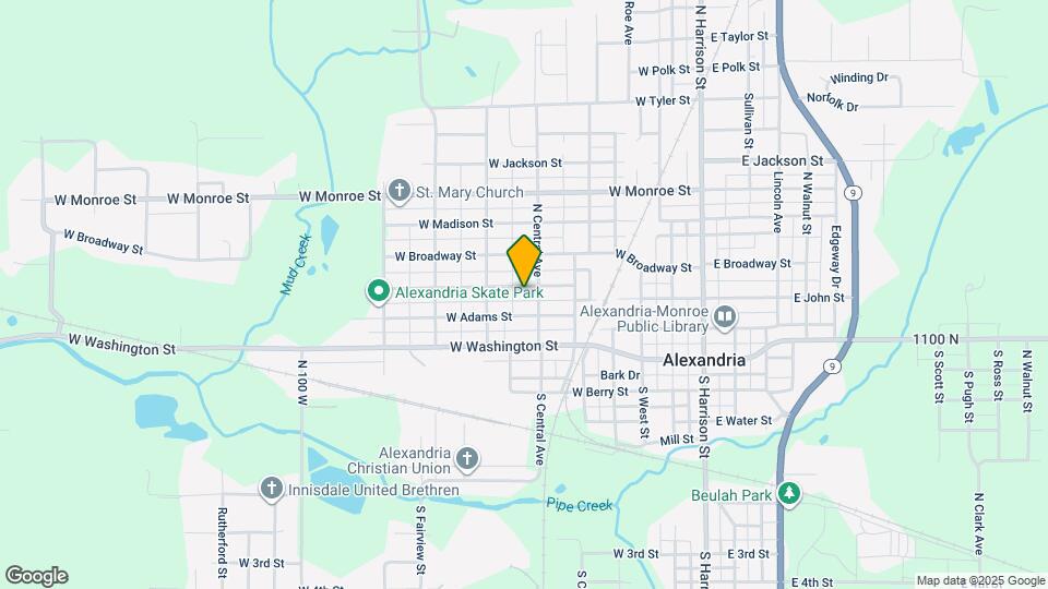 605 W Jefferson St Map and Location Details